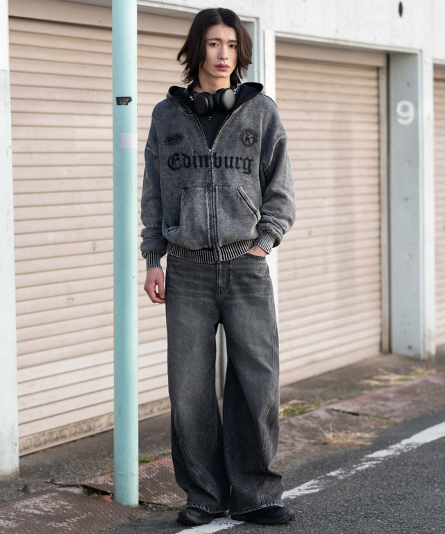 ブリーチニットグラフィックZIPパーカー｜WEGO（ウィゴー） – WEGO