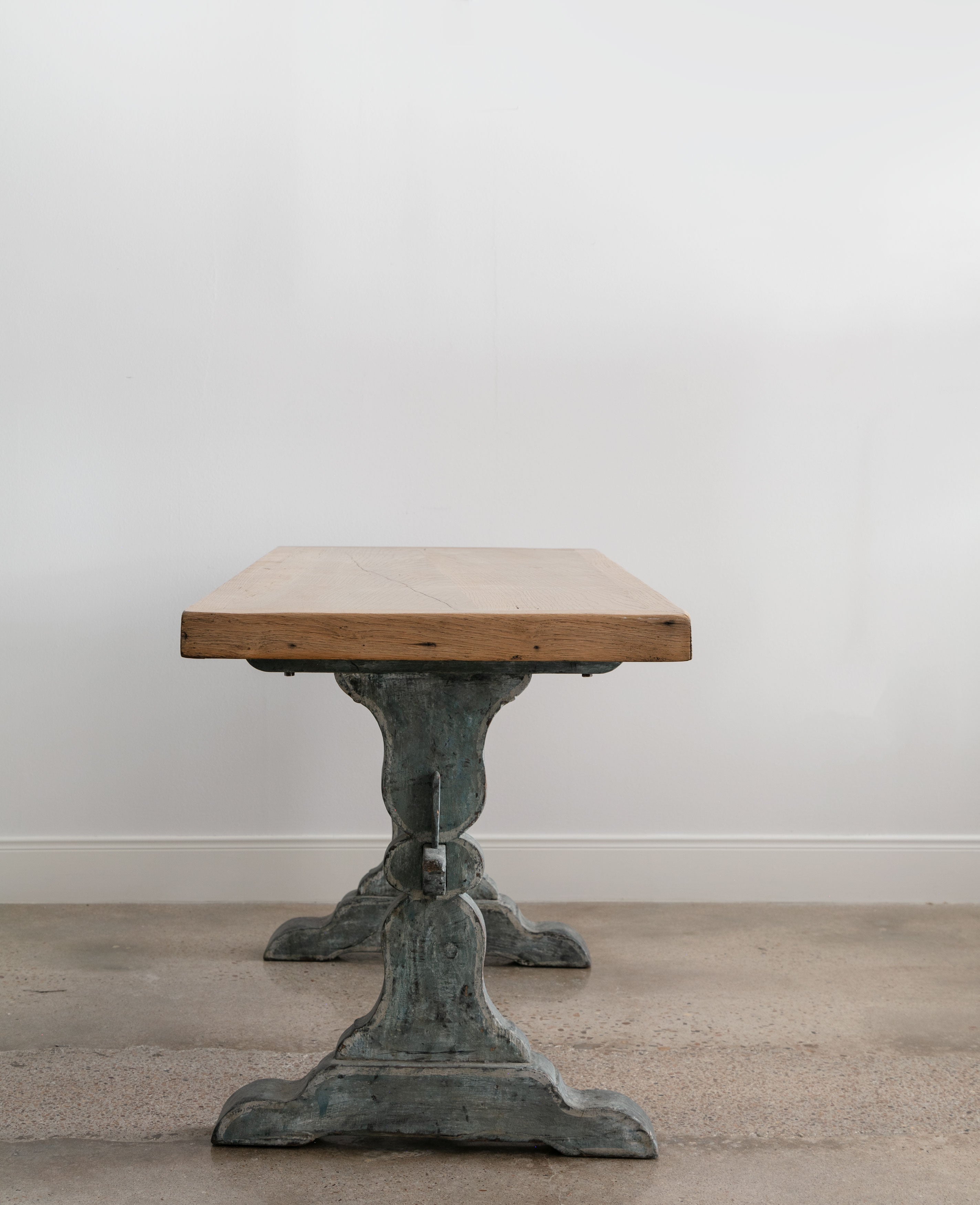 Late 19th Century Italian Trestle Table — Weidner Hasou & Co