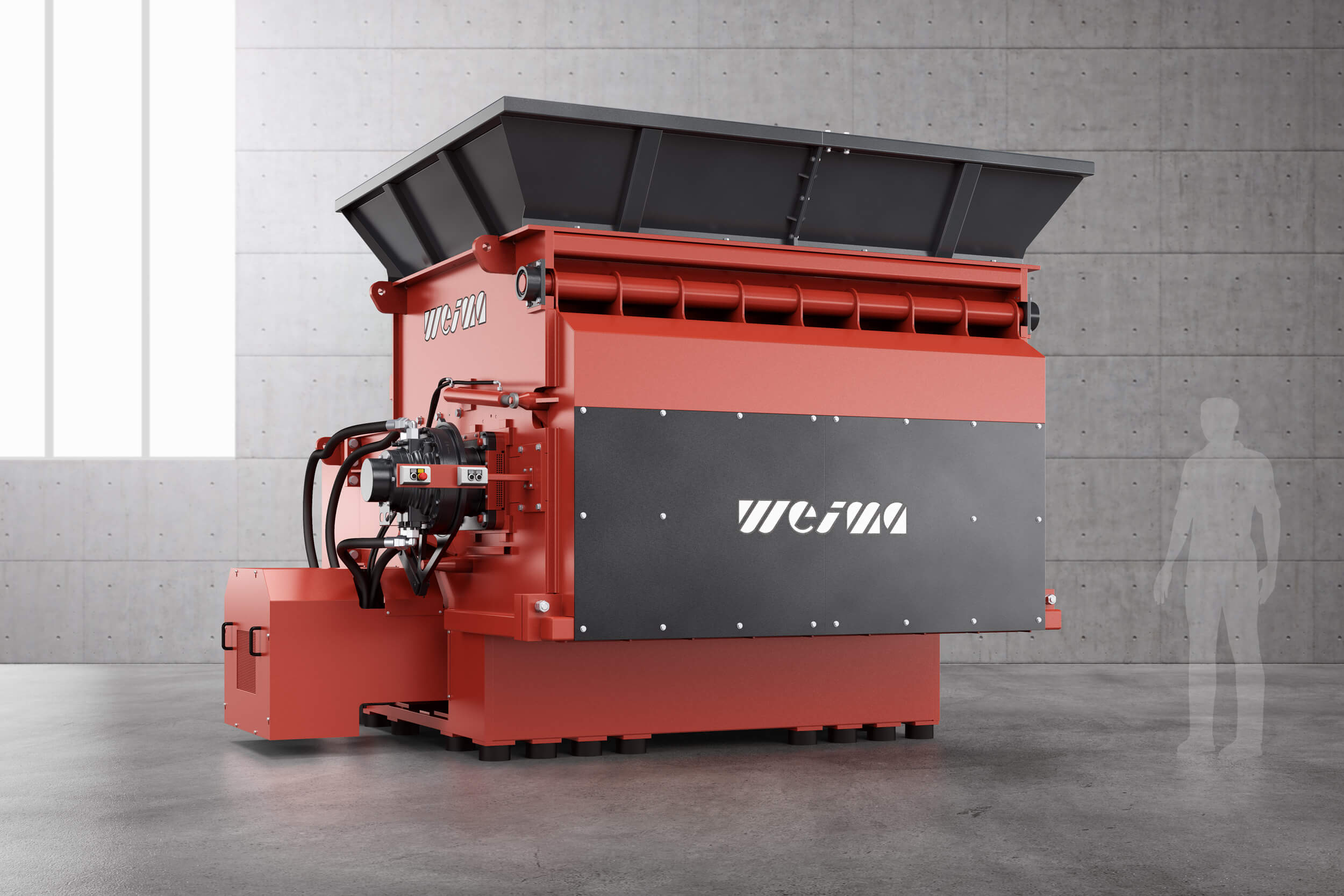 Shredder for paper and plastics - WLK 20 Super Jumbo