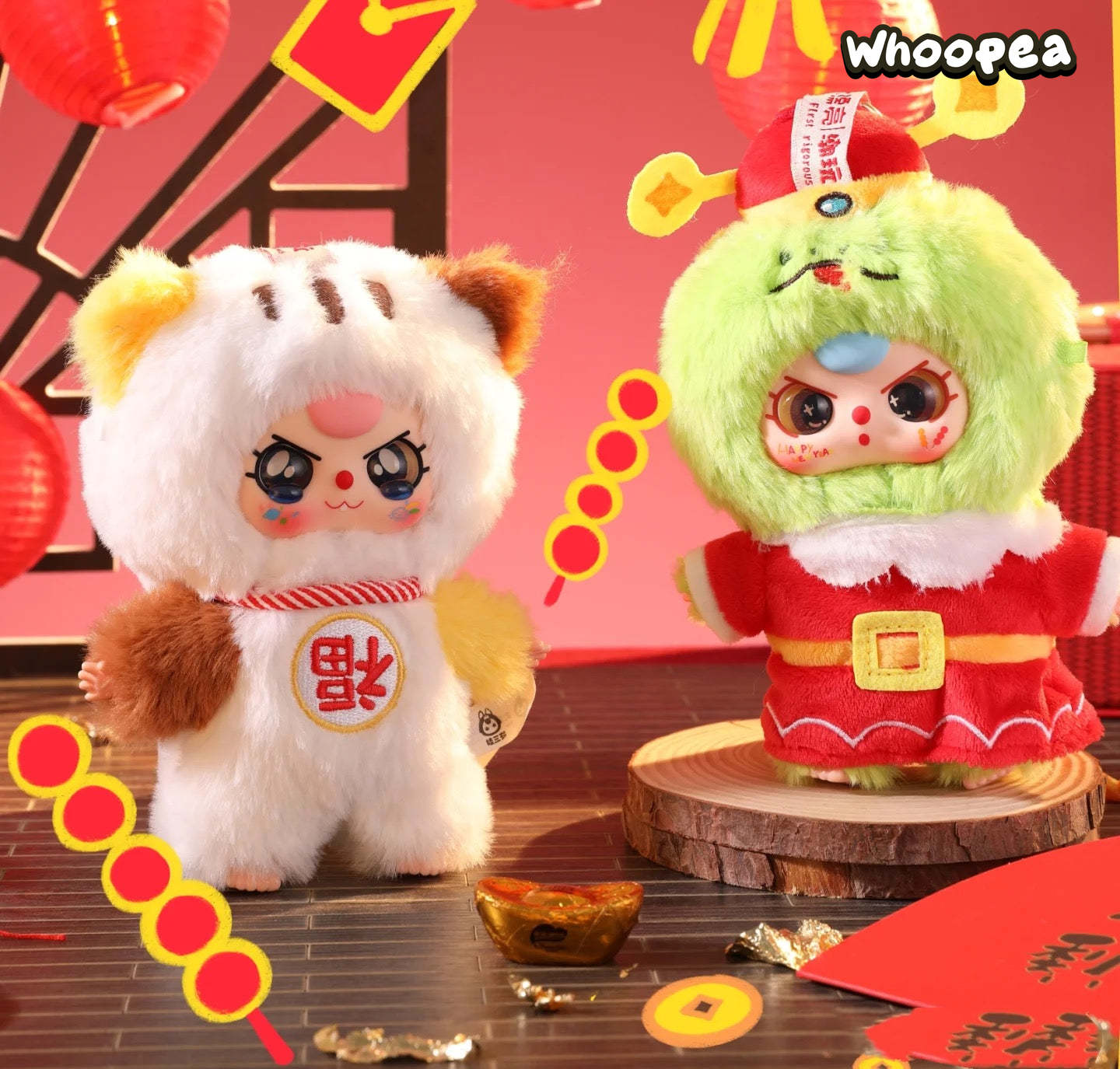 Baby Three Happy New Year Series Plush Dolls, Blind Box – WHOOPEA