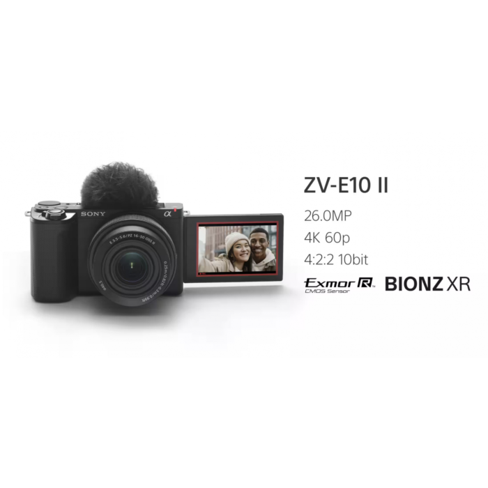Sony ZV-E10 II Mirrorless Camera - Black | Woodland Hills Camera