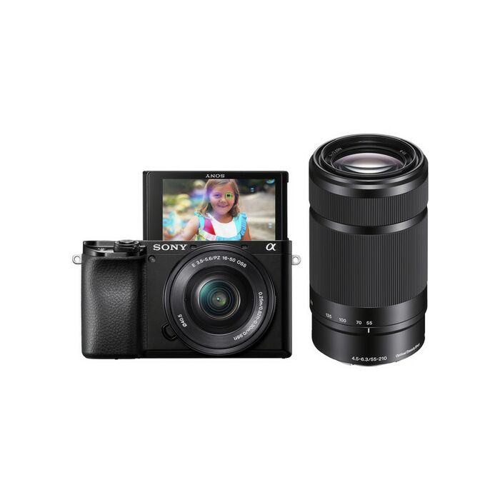 Sony - Alpha a6100 Mirrorless Digital Camera with 16-50mm and 55