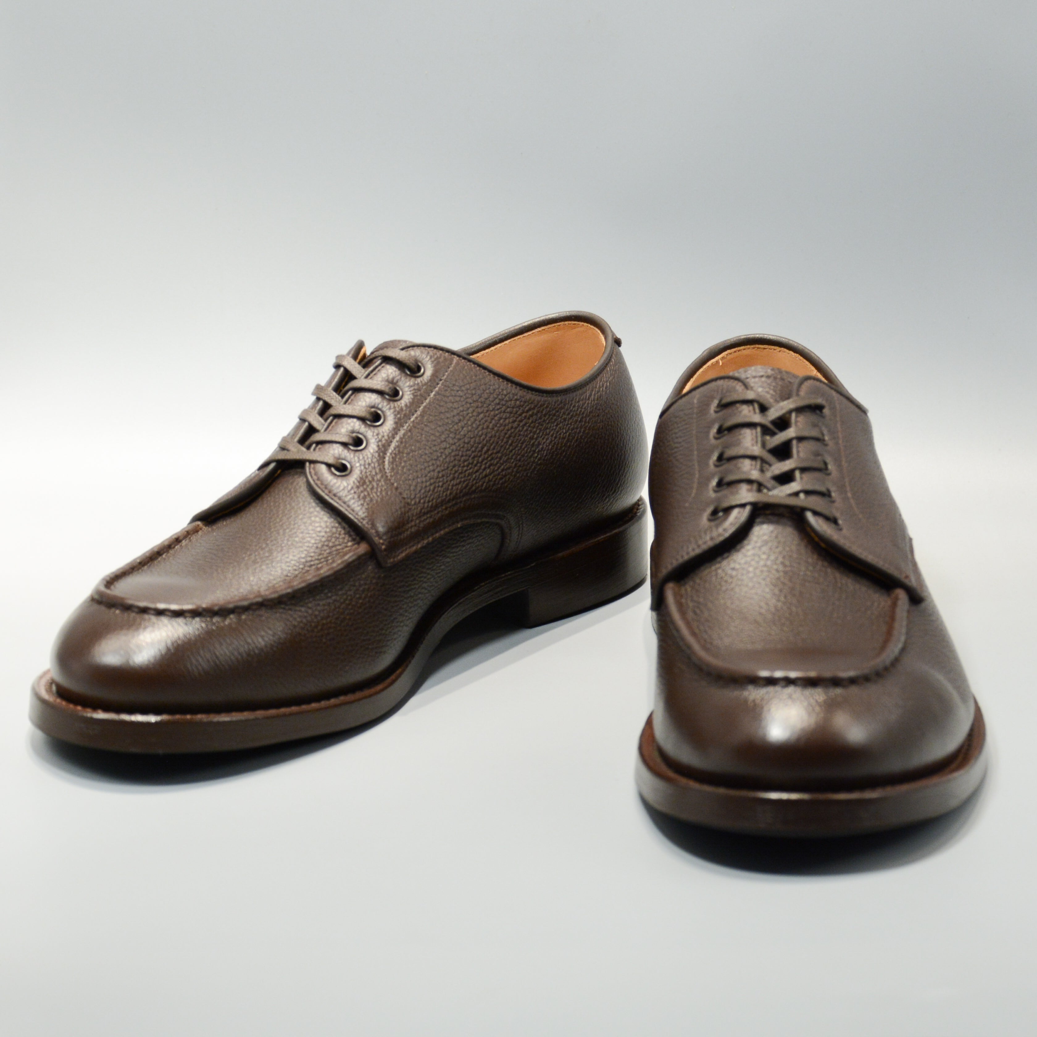 15078WE HEAVY STITCHING MOC TOE EMBOSS DK.BROWN – WHEELROBE