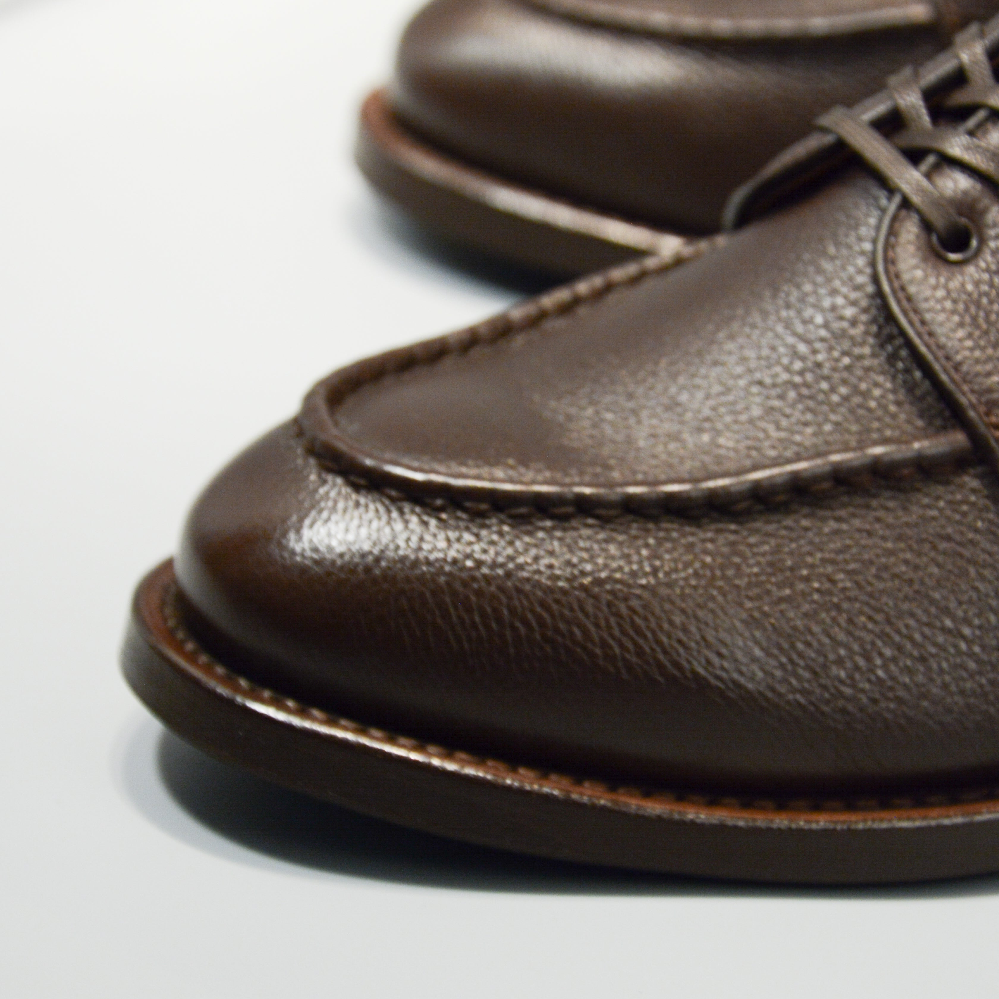 15078WE HEAVY STITCHING MOC TOE EMBOSS DK.BROWN – WHEELROBE