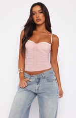 Remind Me Again Bustier Dusty Pink | White Fox Boutique US