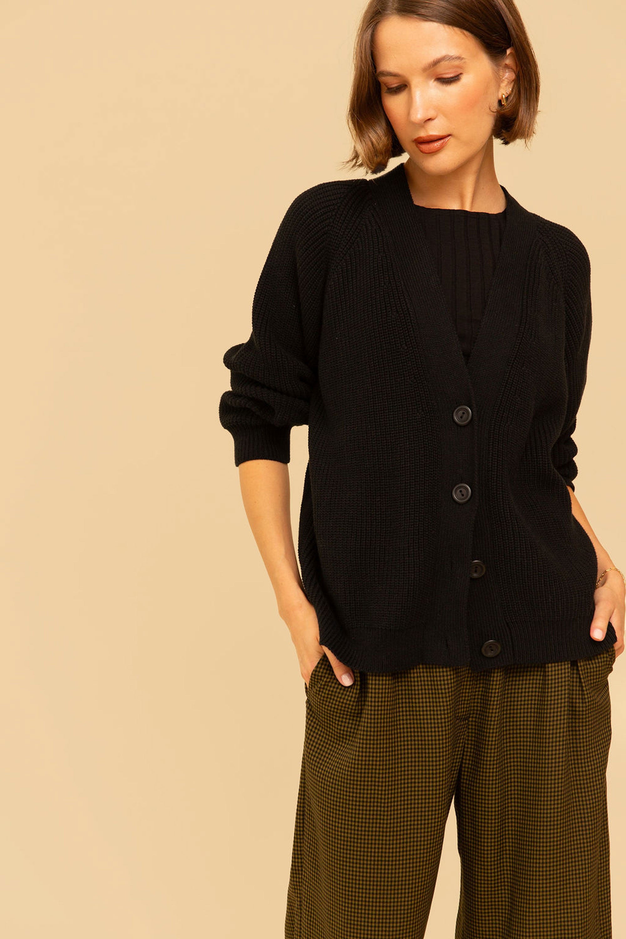 Chloe Cardigan in Black · Whimsy & Row ~ Sustainable Clothing