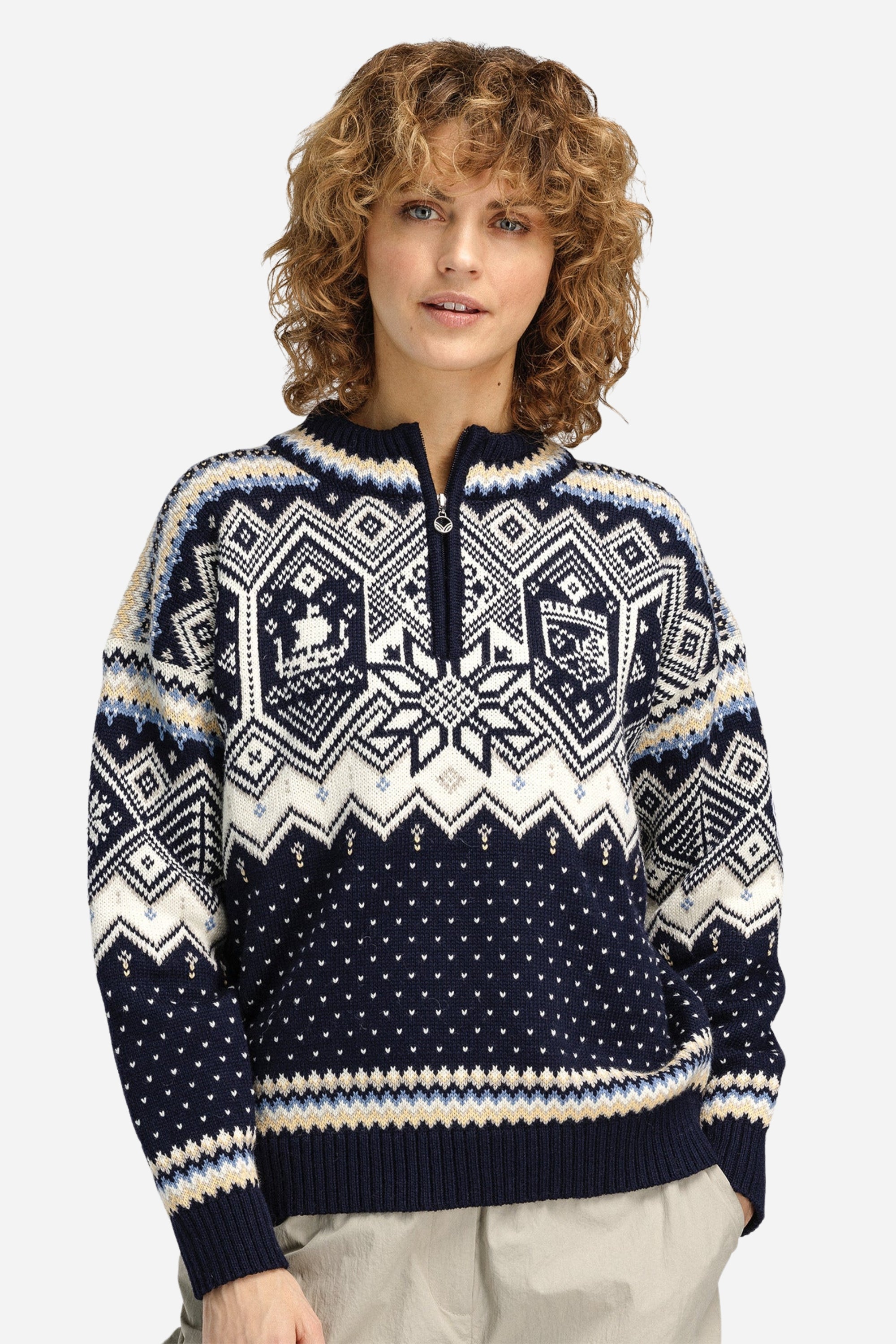 Dale of Norway - VM Trondheim Women's Sweater - Navy – Amos