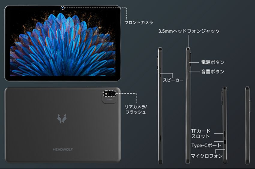 Headwolf WPad 6、10インチタブレット スペックのまとめ。UNISOC T615