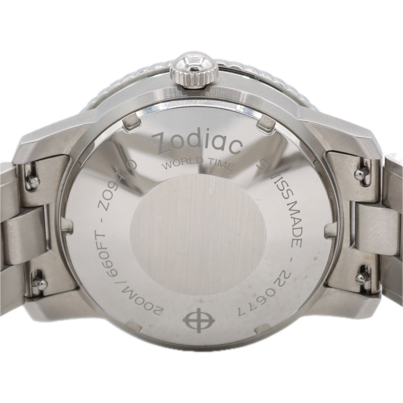 Zodiac Z09410 Super Sea Wolf Men's Automatic Wristwatch Swiss Steel W/