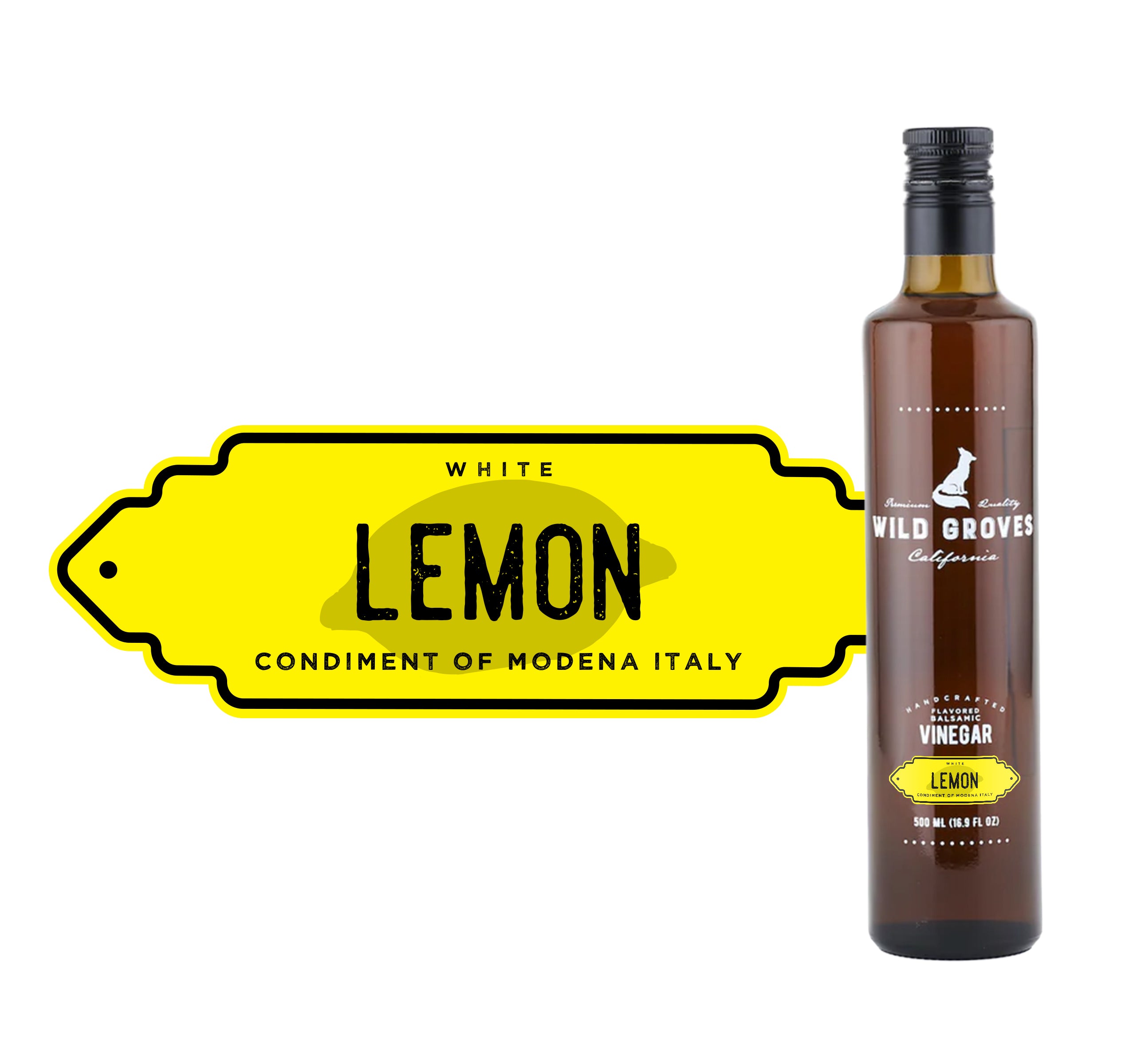 Lemon Balsamic Vinegar | Wild Groves Gourmet Food