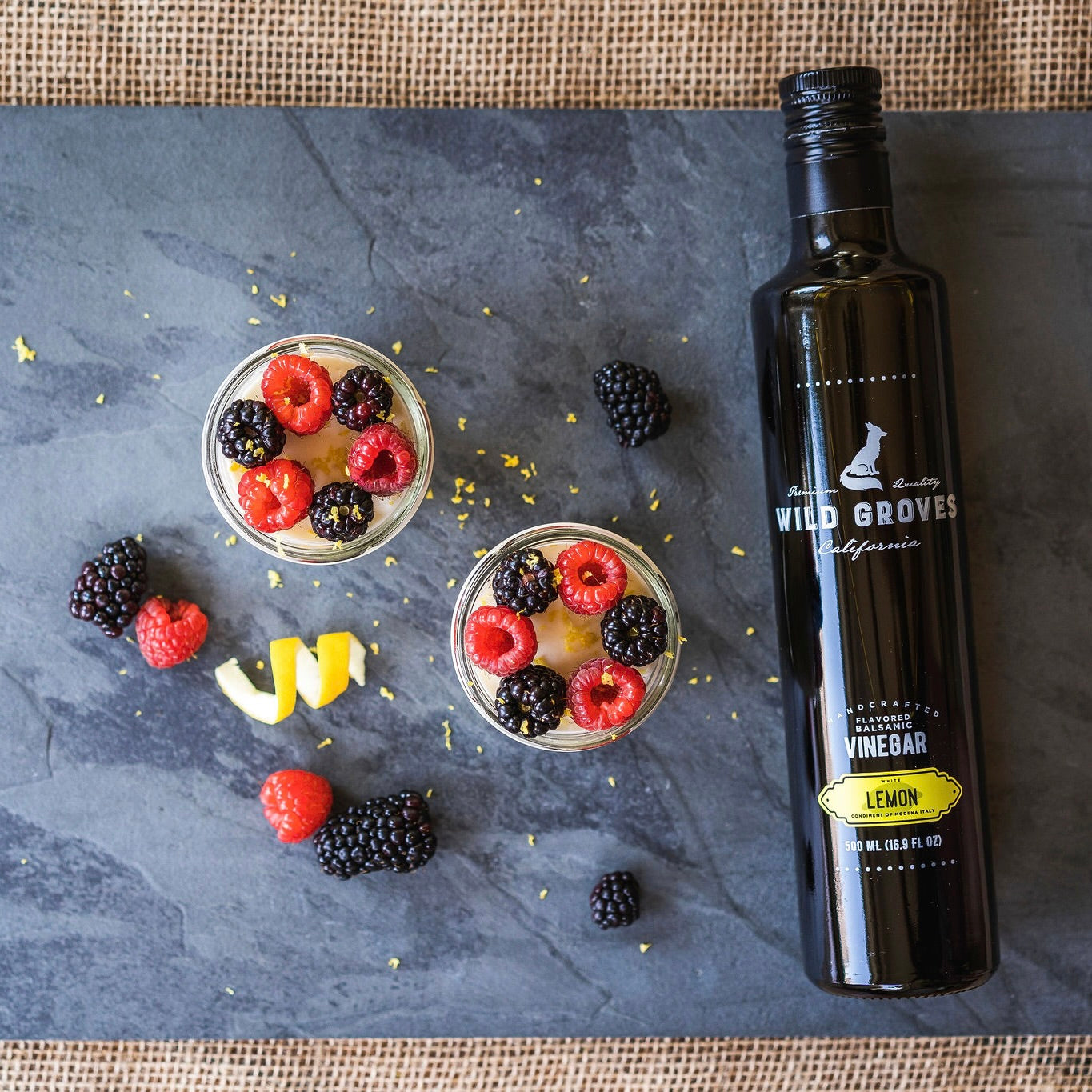 Lemon Balsamic Vinegar | Wild Groves Gourmet Food