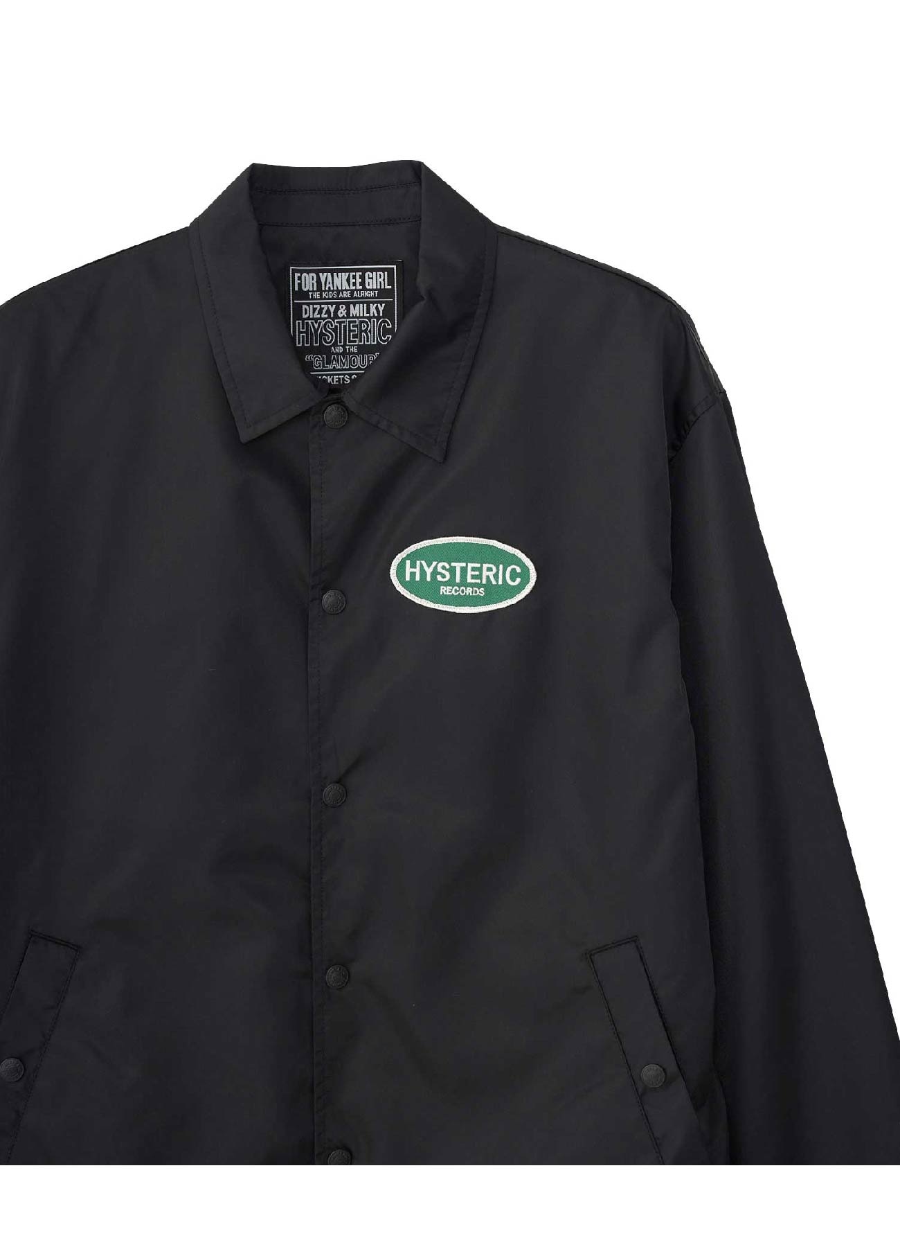 HYSTERIC RECORDS COACH JACKET(L BLACK): HYSTERIC GLAMOUR｜WILDSIDE