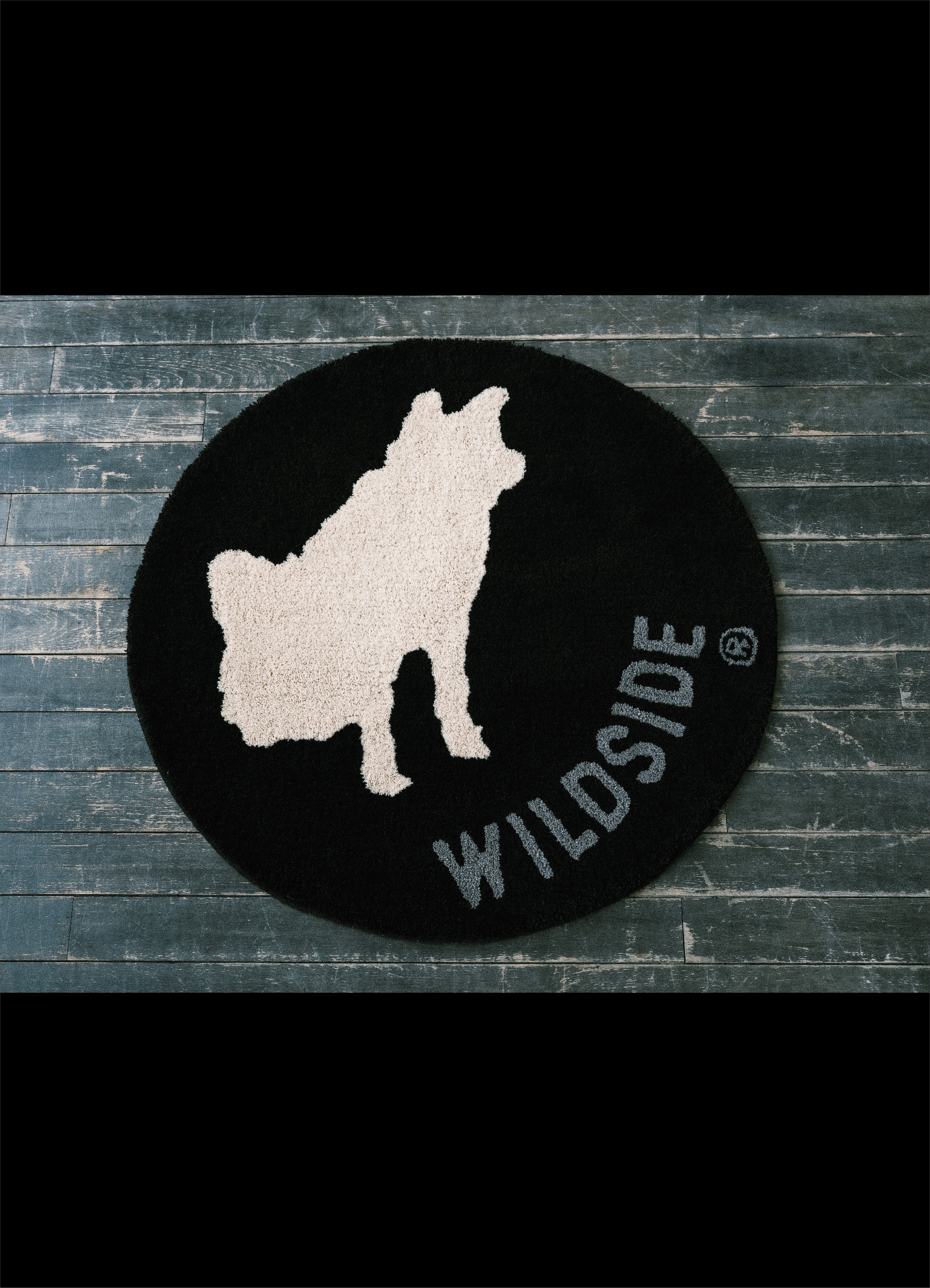 WILDSIDE × MIYOSHI RUG RIN Rug(FREE SIZE BLACK): MIYOSHI RUG