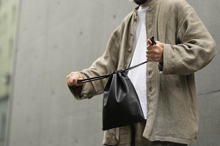 ドローストリングバッグ《ブレスL》ラスティカーフ｜WILDSWANS