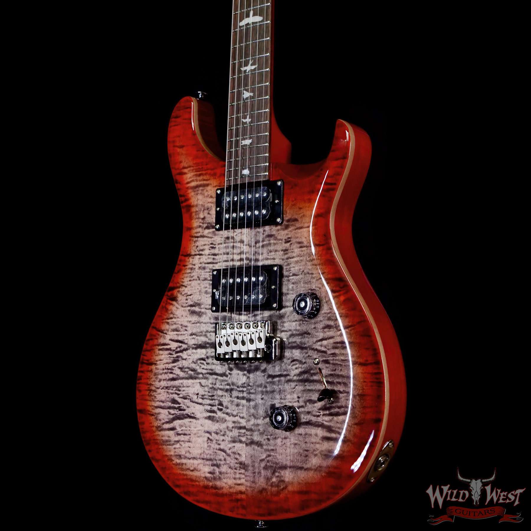 Paul Reed Smith PRS SE Custom 24 Charcoal Cherry Burst 7.40 LBS