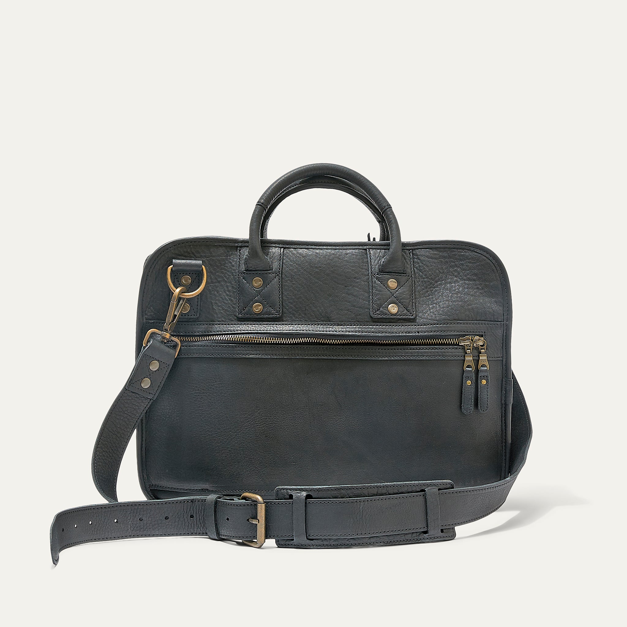 Hank Double Zip Briefcase – Will Leather Goods