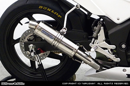 WirusWin Racing】CBR250R【JBK-MC41】用レーシングマフラー【スリップ