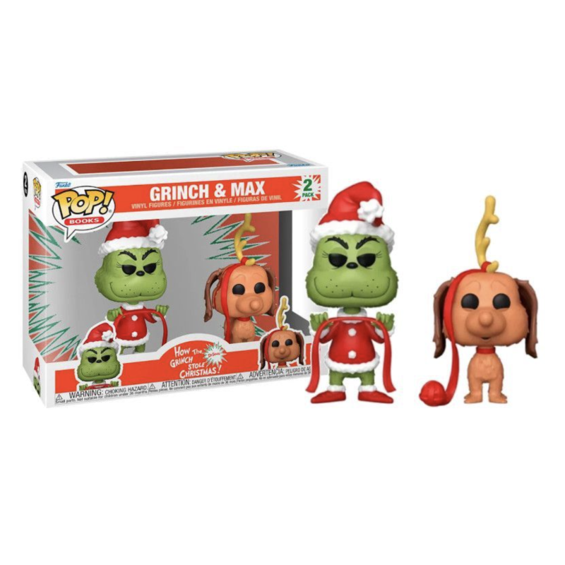 Funko Pop 2-Pack The Grinch & Max, The Grinch - Wondertoys.nl