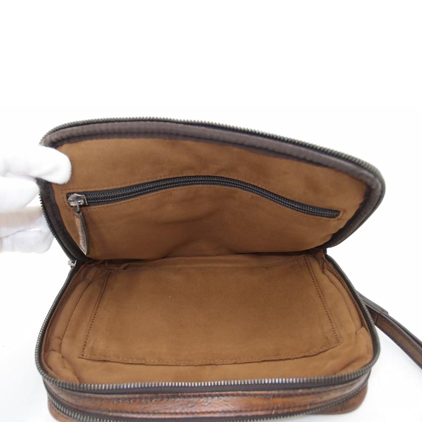 BERLUTI ベルルッティ クラッチバッグ セカンドバック 茶 W