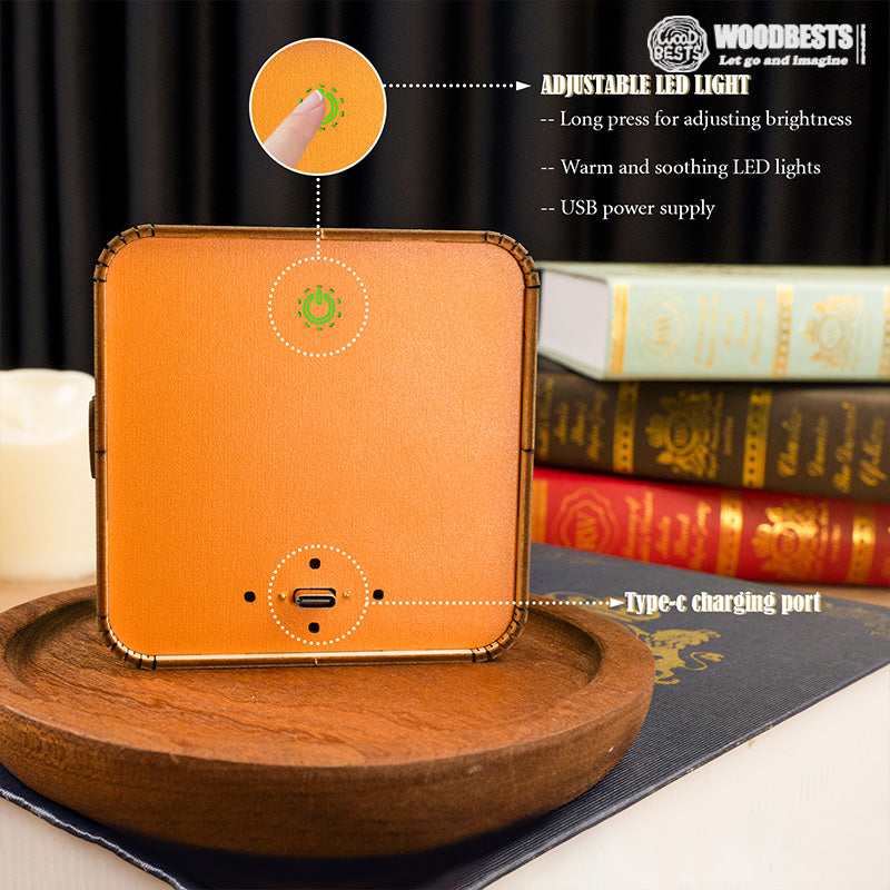 Woodbests 3D Wooden Puzzle Night Light, 3D Puzzle Night Lamp