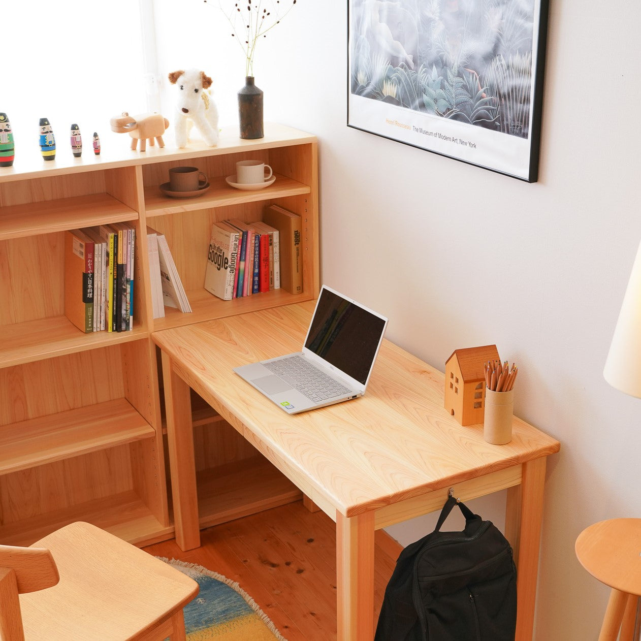 幅110cm シンプル・コンパクトな木のデスク【学習机KAEDE】 – なかよし