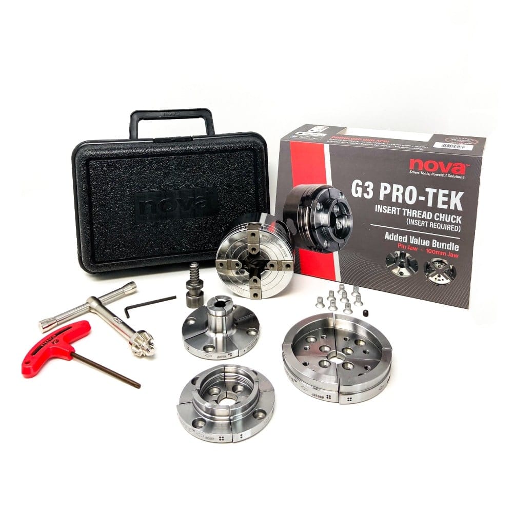 Pro-Tek G3 Chuck Bundle: Insert Version (48296) | Woodworker
