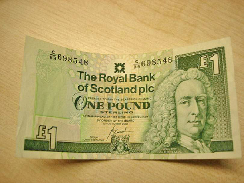 貴重？1ポンド紙幣！ | イギリス | ワーホリネット