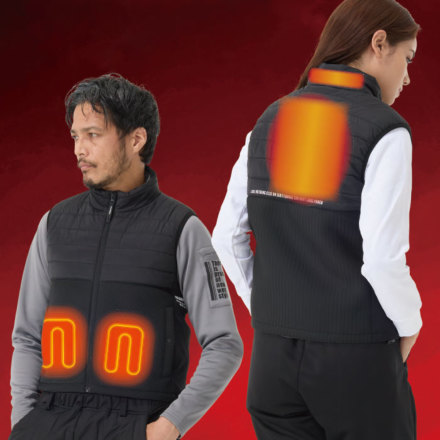 アタックベース] 80000 HUMMER ハイブリッドヒートベスト Wスイッチ