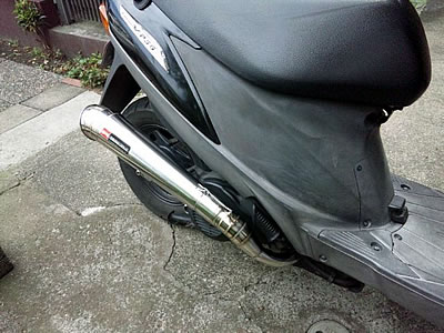アドレスv125用 GPスタイルマフラーに頂いたお客様の声 - バイクパーツ