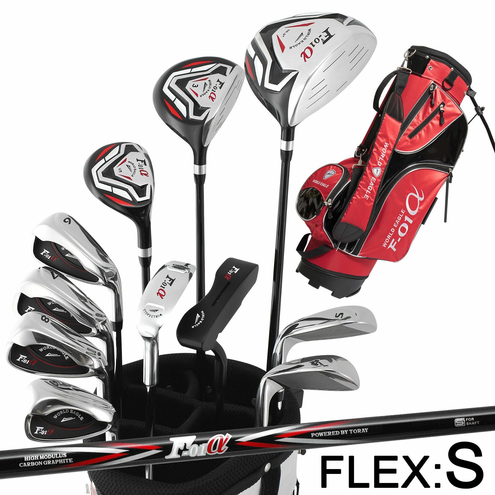ワールドイーグル F-01 クロス メンズ 14点（11本）クラブセット