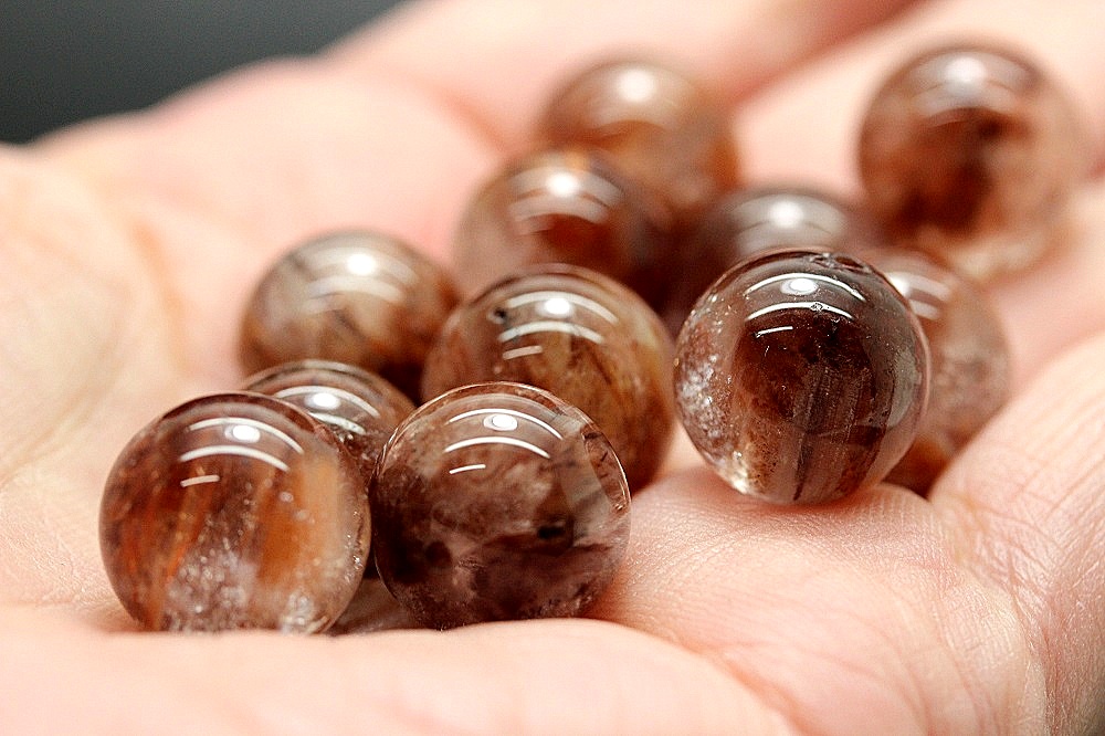 愛と健康 金運を手に入れるレッドガーデンルチルクォーツ 粒売り 約