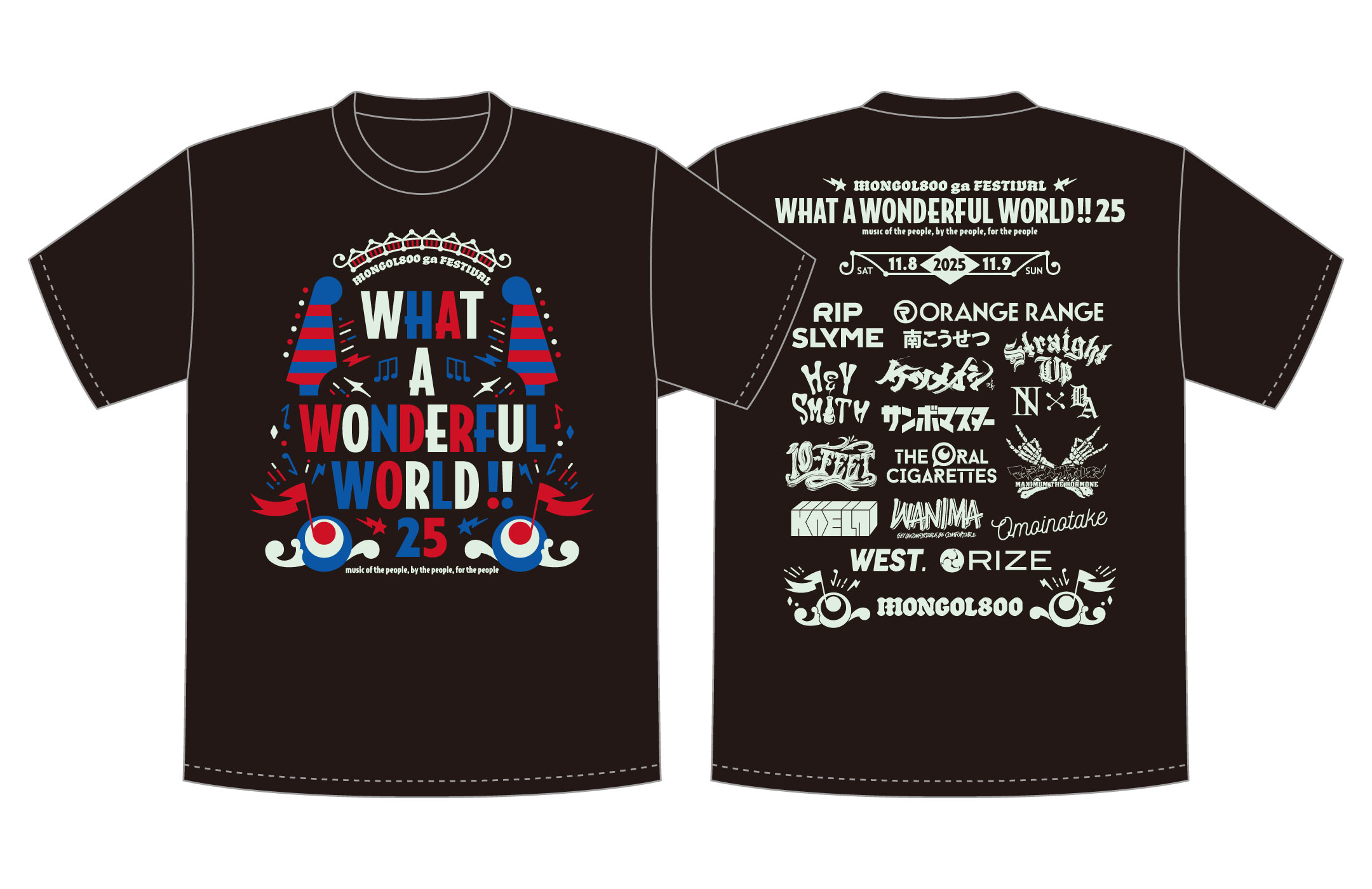 StraighUp Tシャツ モンパチフェス沖縄限定ネイビー サイズXL