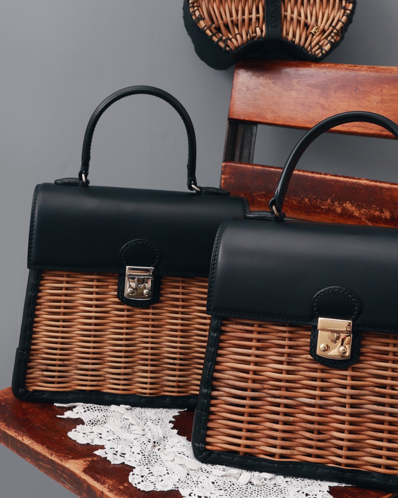 ebagos エバゴス カーフ・ハンドバッグ M