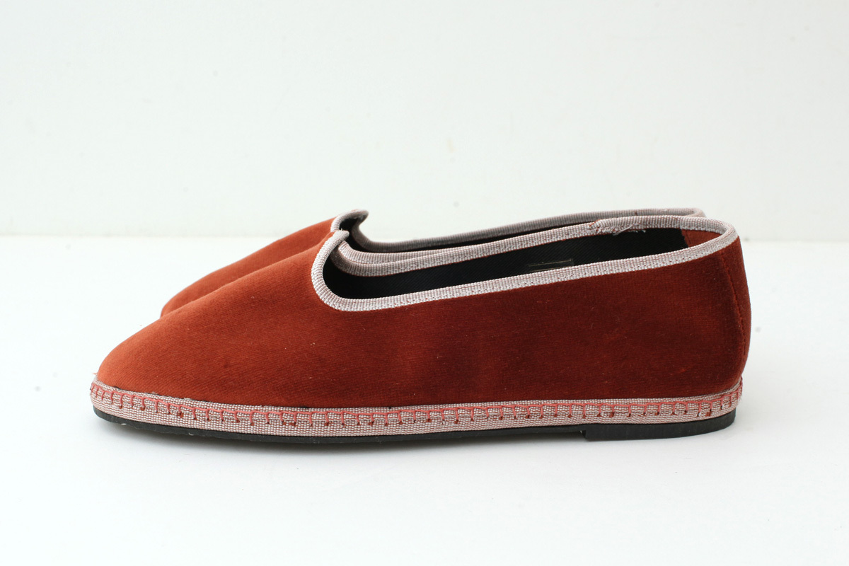 Sciuscià ベルベット TRAGARA (04 MARRON×ROSE PINK)