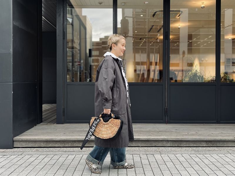 ebagos エバゴス キャンバス・扇トート