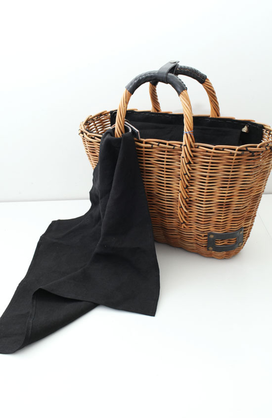 ebagos エバゴス ブライドル トート型かごバッグ