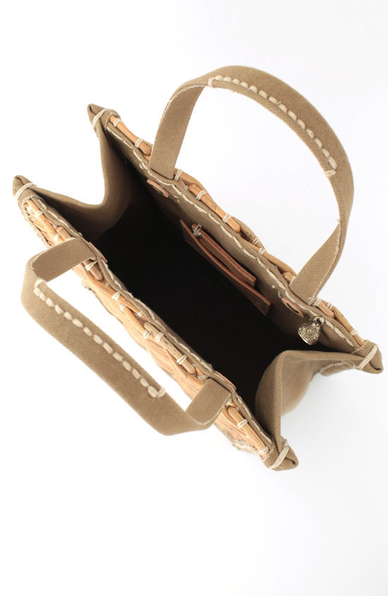 ebagos エバゴス 防水キャンバス・カゴ袋ハンド