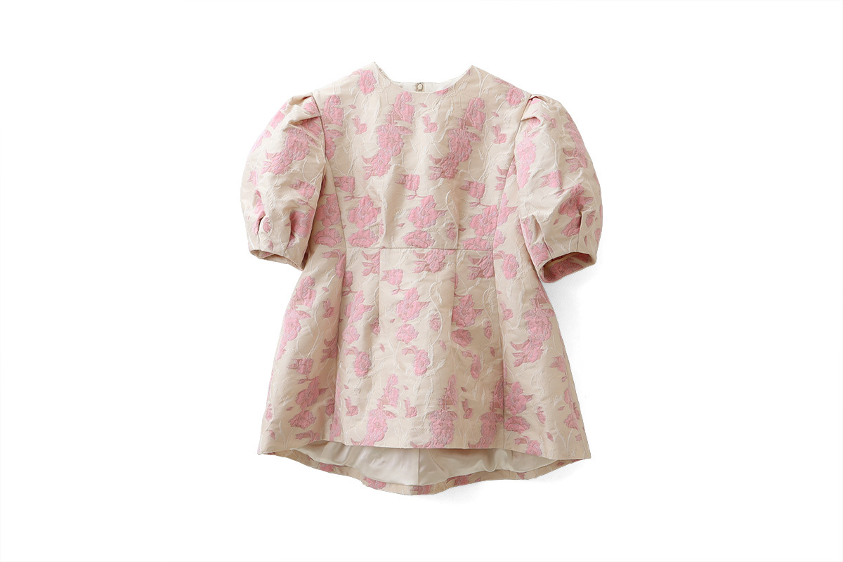 leur logette ルールロジェット Flower jacquard top