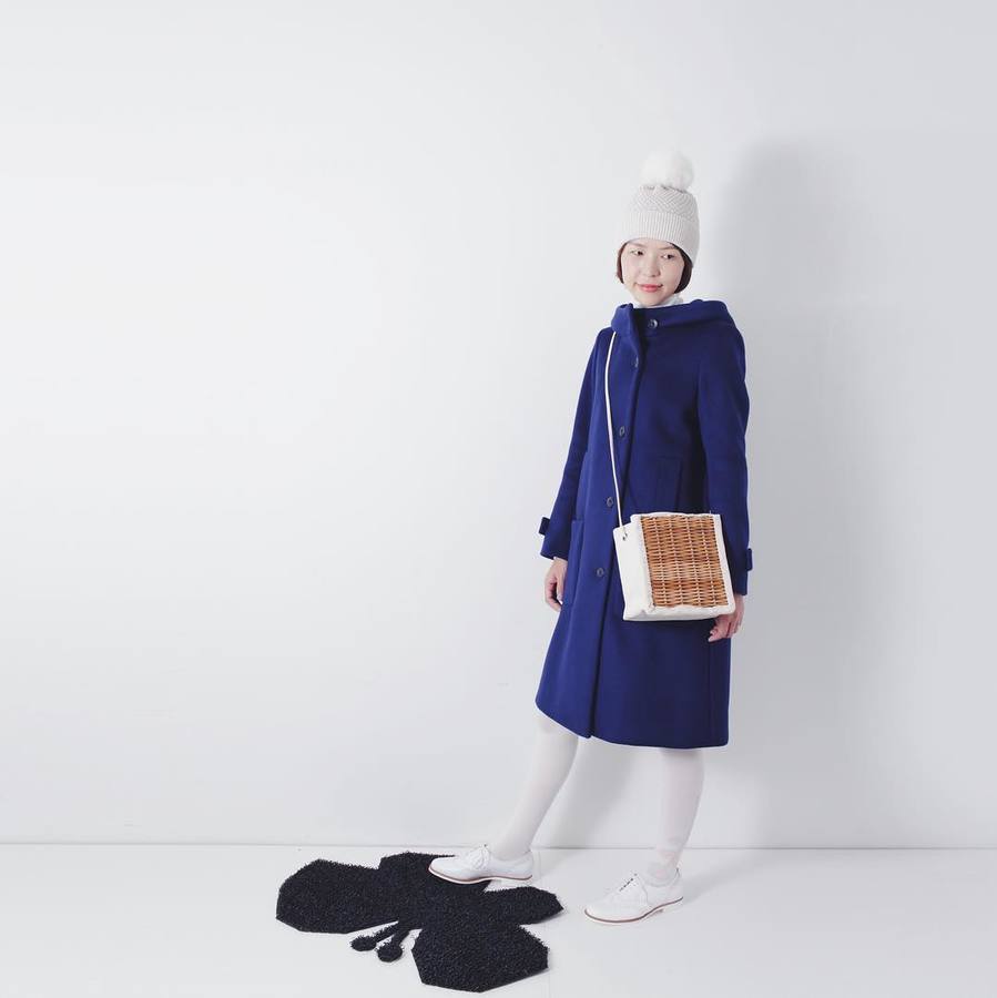 ebagos エバゴス キャンバス・かご袋ショルダー