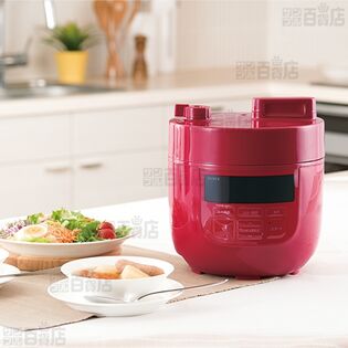 レッド] シロカ(siroca)/電気圧力鍋 (満水容量：2L)/SP-D131-Rを税込