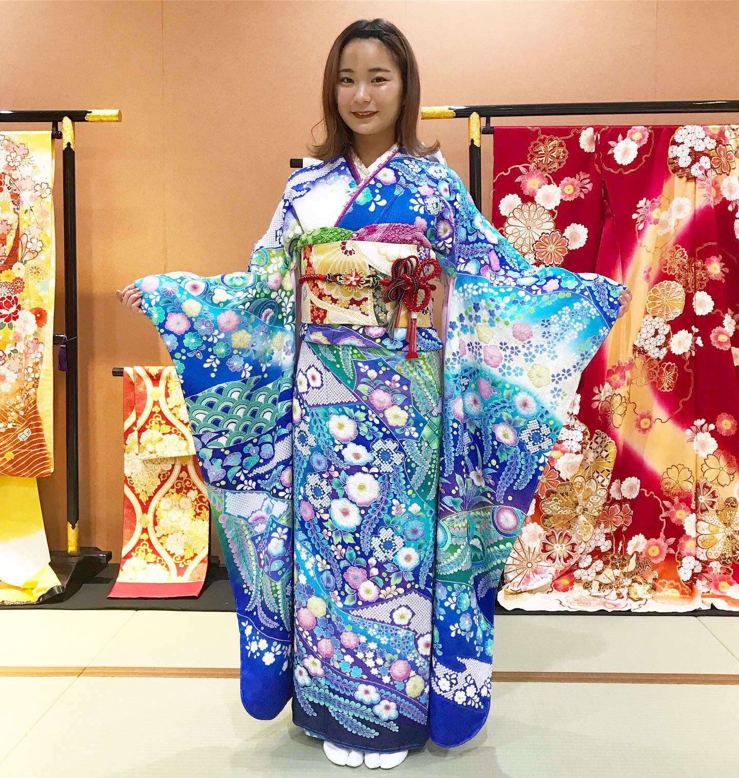 焼津市 M様の辻が花のお振袖をご納品いたしました！ | 浜松市の成人式