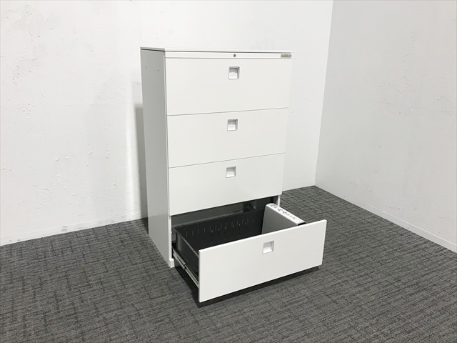 ラテラルキャビネット 4段 レクトライン 天板付 4TG5ZC ZA75[オカムラ