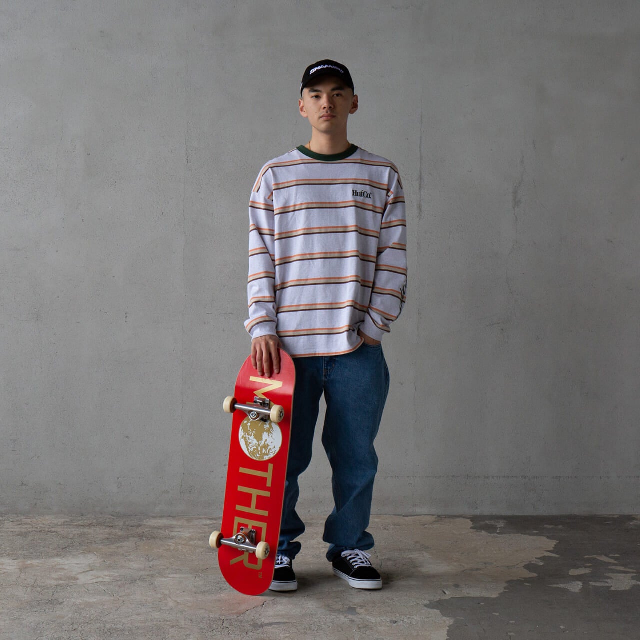 MOTHER2 スケートボードデッキ レッド MOTHER2 スケートボードデッキ