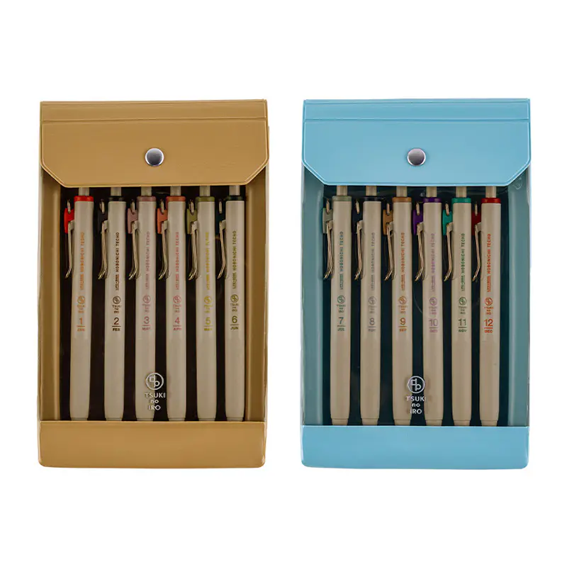 TSUKI no IRO / ユニボール ワン 0.38mm 6本セット ケース入り （1～6