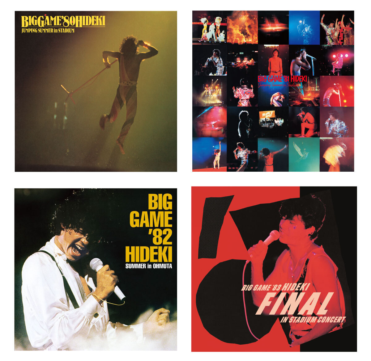 西城秀樹】アルバム復刻シリーズ第六弾｜ライヴアルバム4タイトル発売