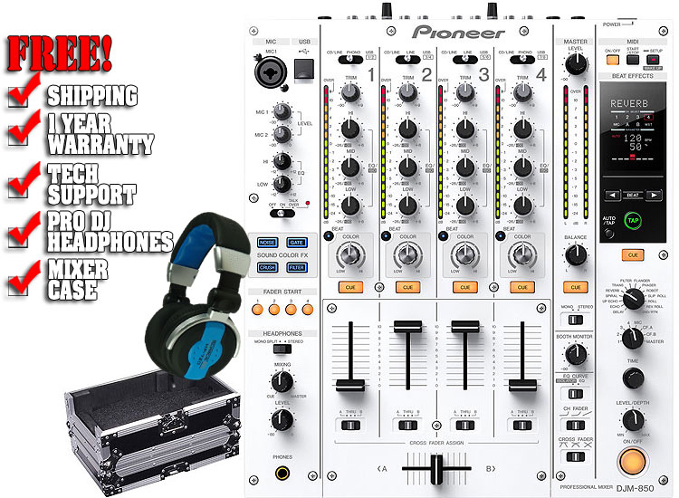 Pioneer DJM850W Pioneer DJ Pro Digital Mixer