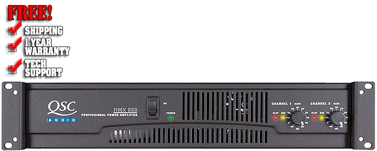 QSC RMX-850 DJ Power Amplifiers, Chicago DJ Equipment