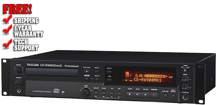 TASCAM CD-RW900MKII | Recorders | DJ Audio | 123DJ