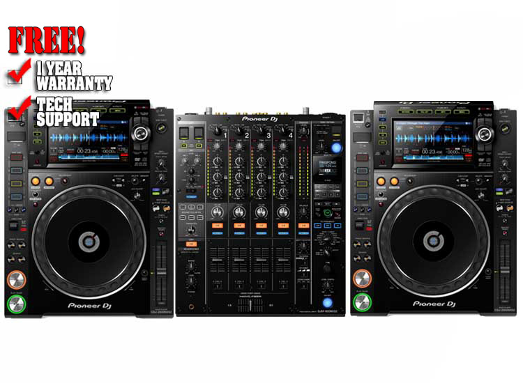 Pioneer DJM-900NXS2, 2 CDJ-2000NXS2 Complete System Pack