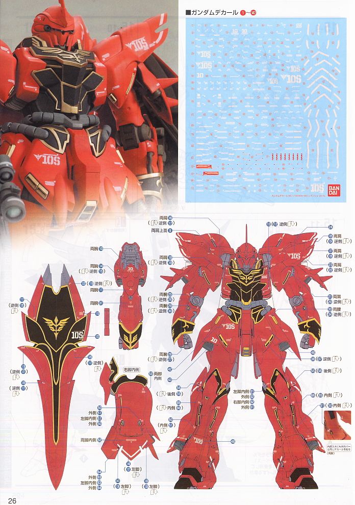 ☆プレミアムデカール付属 MSN-06S シナンジュ Ver.Ka (MG) (ガンプラ